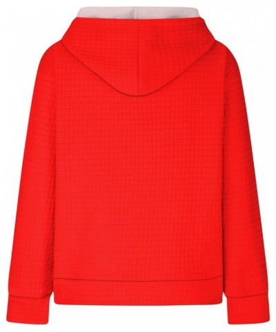 Hoodies Women Plus Size Fall Clothes Womens 2023 Hooded Drawstring Hoodies Pullover Sweatshirts Casual Long Sleeve Tops 04-re...