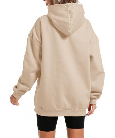 Oversized Cute Mushroom Dino Print Hoodies for Womens Kawaii Cartoon Sweatshirt Teen Girls Cotton Fleece Sweaters Apricot $18...