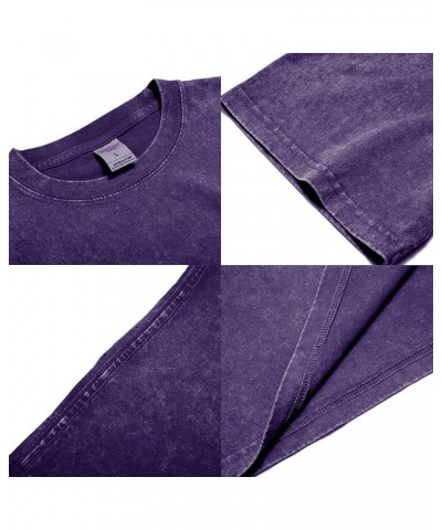 Vintage Oversized T Shirts for Women Baggy Shirt Streetwear Boyfriend Tee Workout Casual Short Sleeve Cotton Tops Purple $13....