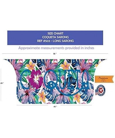 Coqueta Women's Beach Cover up Sarong wrap Mesh Swimsuit Skirts Coverup Swimwear Ivory $15.56 Swimsuits