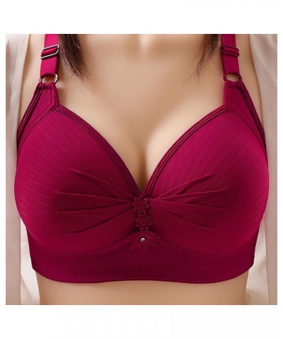 Plus Size Snap Front Bra for Women Comfort Breathable Skin-Friendly Bras No Underwire Soft Cotton Bras Everyday Bra 2pc 01-wi...