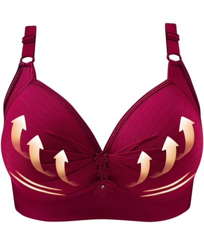 Plus Size Snap Front Bra for Women Comfort Breathable Skin-Friendly Bras No Underwire Soft Cotton Bras Everyday Bra 2pc 01-wi...