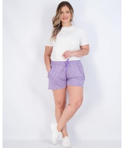 4 Pack: Womens Active Athletic Performance Dry-Fit Shorts with Zipper Pockets (Available in Plus Size) plus-size Set 6 $17.64...