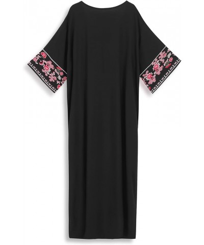Kaftans for Women Long Caftan Dresses Plus Size Bathing Suit Cover up Embroidered Maxi Beach Dress Casual Mumu Dress N1623-23...