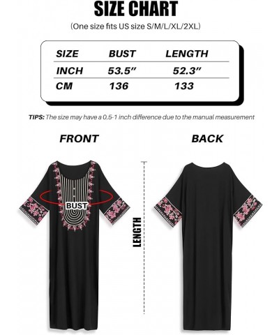 Kaftans for Women Long Caftan Dresses Plus Size Bathing Suit Cover up Embroidered Maxi Beach Dress Casual Mumu Dress N1623-23...