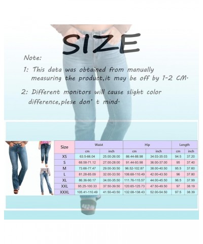 Holy Grail Tummy Control Bootcut Jeans,Holy Grail Bootcut Jeans,Women's Stretchy Tummy Control High Waisted Jeans Regular Blu...