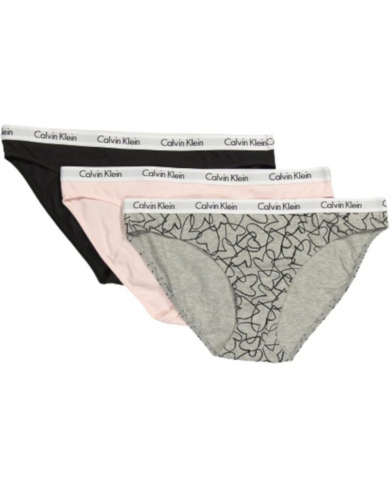 Women's Radiant Cotton Bikini Panty 3 Pack Grey/Pink/Black 3 $20.42 Lingerie