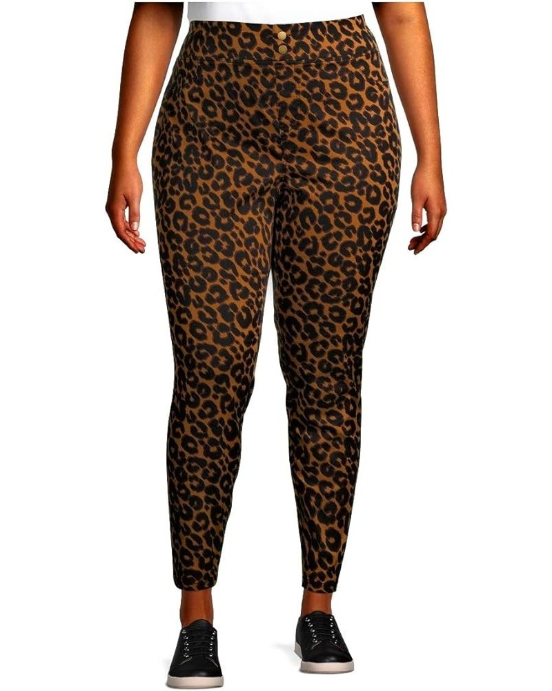 Women's Plus Size Super Soft Jeggings Leopard $12.15 Jeans