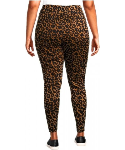 Women's Plus Size Super Soft Jeggings Leopard $12.15 Jeans