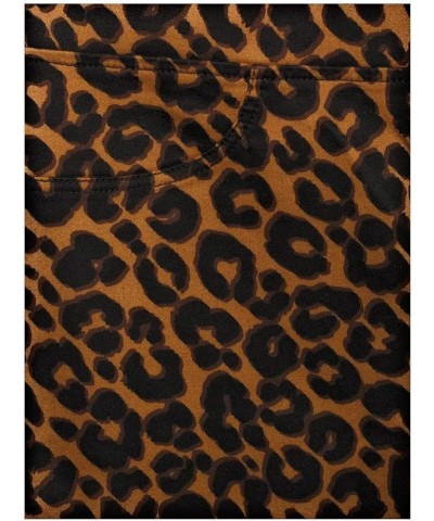 Women's Plus Size Super Soft Jeggings Leopard $12.15 Jeans
