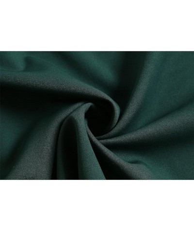 Women's Wrap Off Shoulder High Waist Ruffle Hem A-line Mini Short Wedding Dress Dark Green $30.08 Dresses