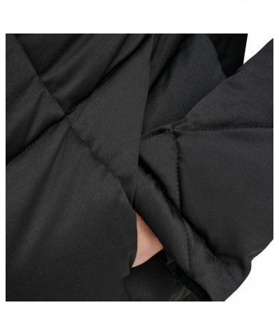 Women's Quilted Hooded Puffer Black $45.99 Jackets
