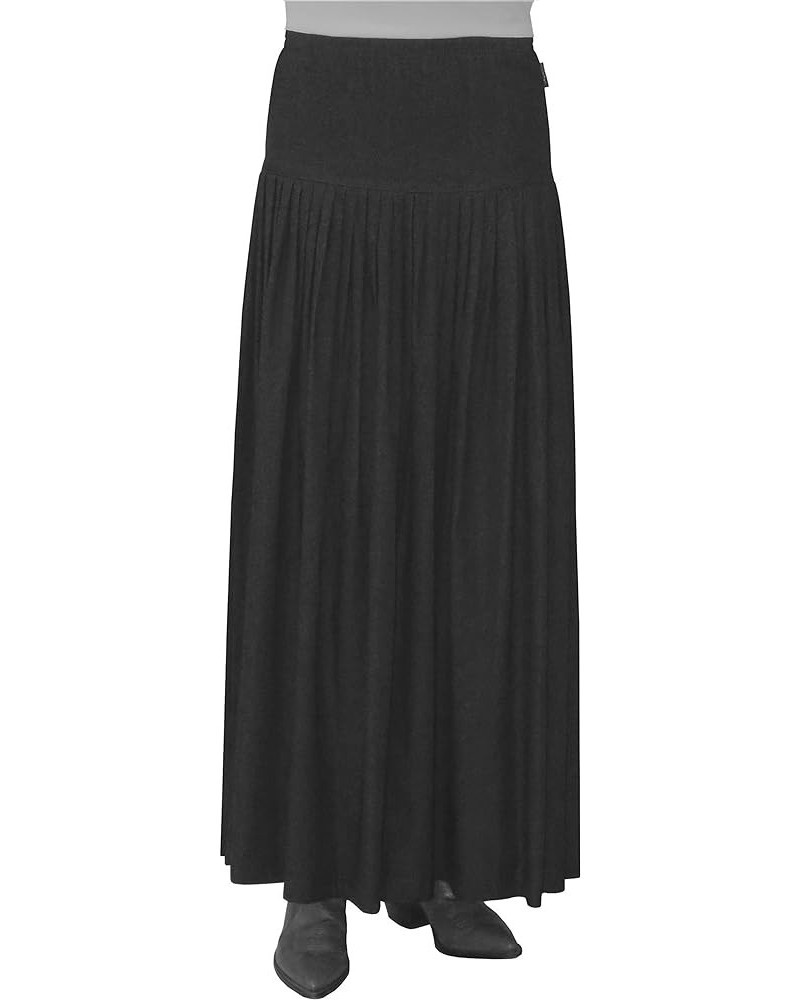 Baby'O Women's Original Biz Style Ankle Length Long Denim Skirt Black $22.05 Skirts