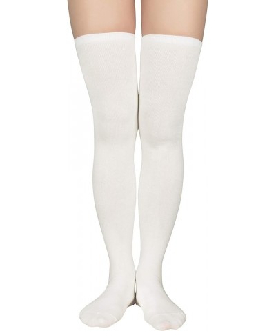 Womens Knee High Socks Long Warm Thigh High Socks for Cosplay Athletic Striped Socks High Stockings 2 Pack Black&white $7.14 ...