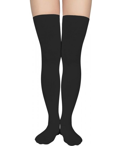 Womens Knee High Socks Long Warm Thigh High Socks for Cosplay Athletic Striped Socks High Stockings 2 Pack Black&white $7.14 ...