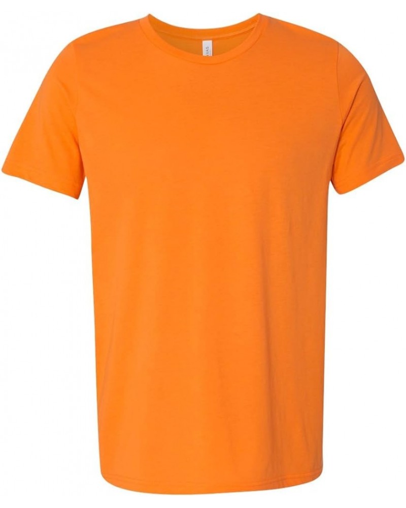 Unisex Poly-Cotton Short-Sleeve T-Shirt Neon Orange $7.62 T-Shirts