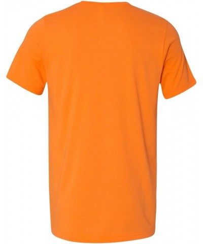 Unisex Poly-Cotton Short-Sleeve T-Shirt Neon Orange $7.62 T-Shirts
