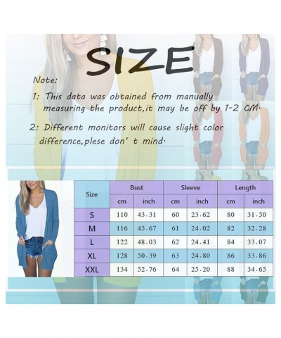 Long Sleeve Cardigan for Women Fall Open Front Cardigans Pockets Casual Lightweight Knit Sweaters Coat 1-hot Pink $6.04 Sweaters