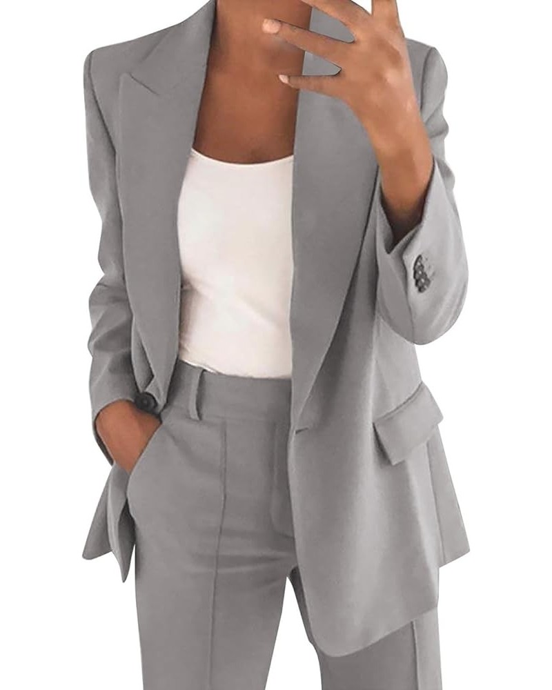 Oversized Blazers for Women Long Sleeve Open Front Jacket Coat Workwear 2023 Fashion Notched Collar Jackets Blazer 2322-nfhhs...