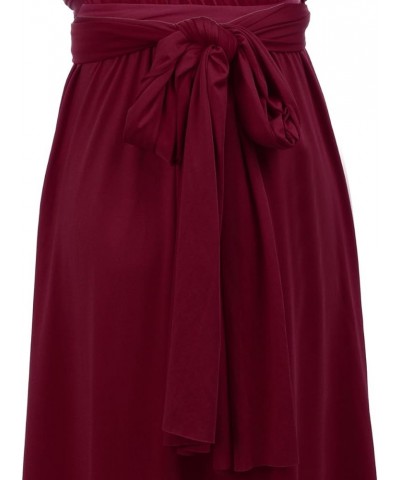 Women Transformer Convertible Bridesmaid Maxi Dress Multi-Way Wrap Evening Dress Formal Wedding Party Long Dresses Wine Red $...