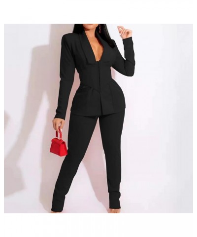 Women's Two Piece Lapels Suit Set Business Office Suit Set for Women Dressy Women's Formal Office Business Work Jacket Suit B...