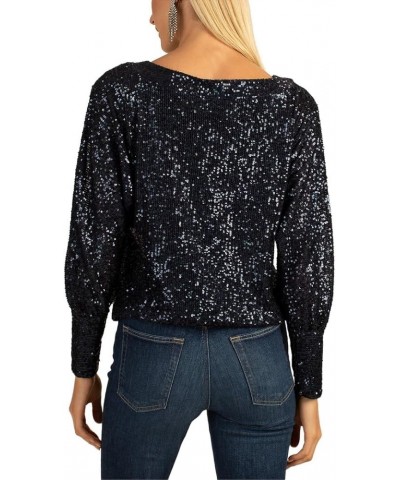 Women's Sequin Top Midnight $53.50 Blouses
