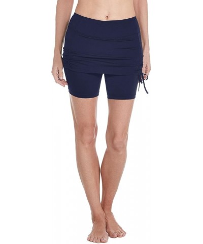 UPF 50+ Women's Shorebreak Skirted Swim Shorts - Sun Protective Navy $14.40 Swimsuits