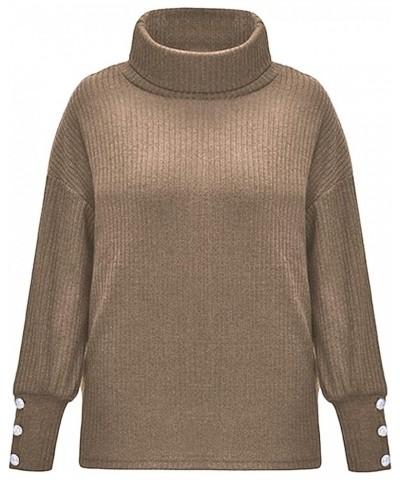 Sweaters for Women,Vedolay Womens Color Block Striped Oversized Patchwork Loose Hooded Knitted Pullover Jumper Tops 00-brown ...