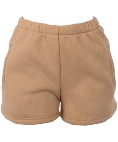 Women’s Casual Comfy Sweat Short’s with Elastic Waist Band and Pockets Athletic Lounge Shorts Desert $17.63 Activewear