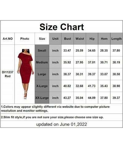 Church Dresses for Women Bodycon Vintage Wrap Work Business Midi Pencil Dress 237red $16.81 Dresses