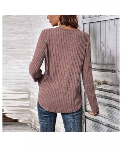 Shirts for Women,Women'S Pleated Button V Neck Tops Loose Long Sleeve Sweatshirt Pullover Comfy Fall T-Shirts 1-green $9.01 A...