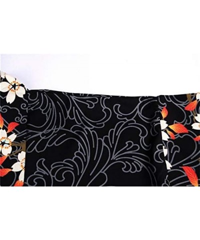 Womens Lightweight Cardigan Loose fit Dragon or Crane Japanese Kimono Cover up Black12934 $14.49 Sweaters