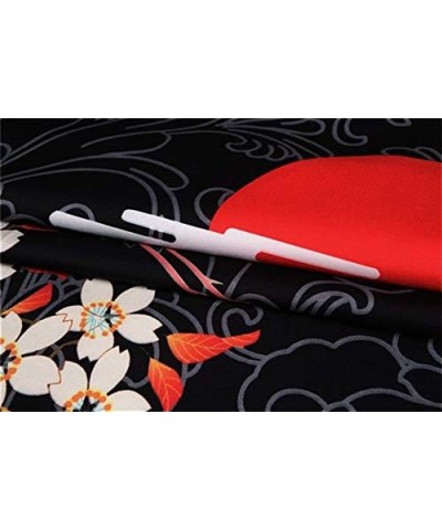 Womens Lightweight Cardigan Loose fit Dragon or Crane Japanese Kimono Cover up Black12934 $14.49 Sweaters