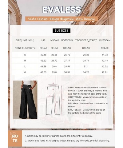 Wide Leg Linen Pants Women Summer Casual Elastic High Waisted Palazzo Pants Baggy Flowy Trousers with Pockets A Gray $13.95 P...