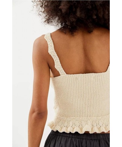 Women Sleeveless Knit Vest Button Down Crochet Sweater Tank Top B2 White $10.93 Sweaters