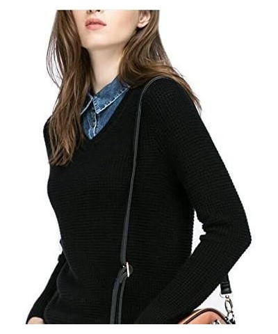 Unisex Stylish Detachable Half Shirt Blouse False Collar Blue Denim Fake Collar Deep Blue $10.19 Blouses