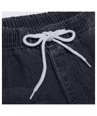 Womans Jeans, Womens Casual Jeans Distressed Pocket Blue Jeans Straight Wide Leg Denim Pants Dd1-black $11.95 Jeans