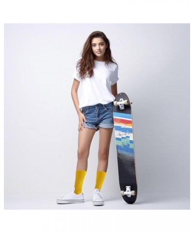 6 Pairs Comfortable Casual Cotton Socks for Women, Girls and Students (fit women girls shoe size 5-10) Yellow $10.94 Activewear