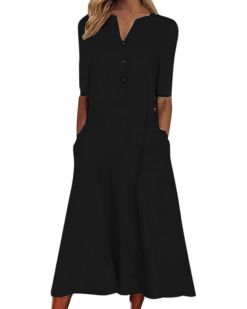 Women Bohemian Floral Beach Dresses Short Sleeve Crewneck Tshirt Dress Casual Sundresses 2023 Spring Summer Trendy Outfits Bl...