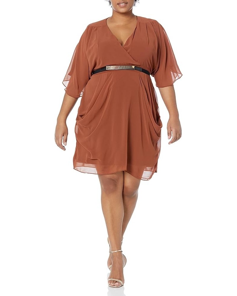 Women's City Chic Plus Size Dress Colour Wrap Ginger $20.41 Dresses