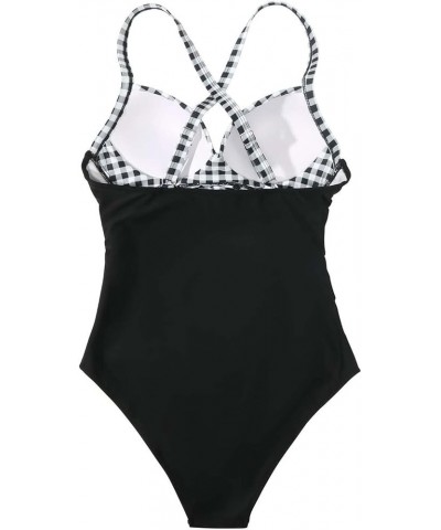 Women's One Piece Swimsuit Tummy Control Cutout High Waisted Bathing Suit Wrap Tie Back Swimsuits A-white $9.66 Swimsuits