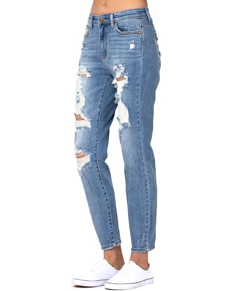 Women's High Waist Distressed Slim Boyfriend Jeans Md $39.19 Jeans