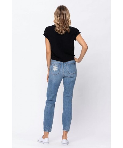 Women's High Waist Distressed Slim Boyfriend Jeans Md $39.19 Jeans