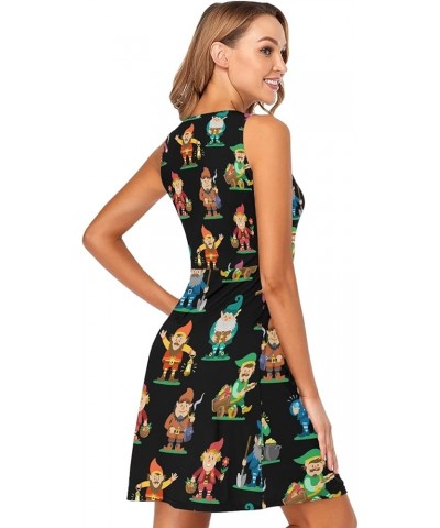 Women's Summer Sleeveless Casual Dresses Swing Cover Up Sundress with Pockets Multi 17 $13.61 Swimsuits