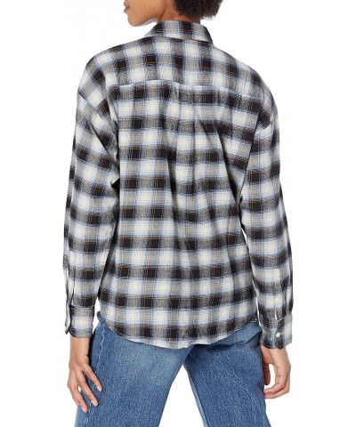 Women's Henri Flannel Standard Emily Plaid Glazed Caviar $13.02 Blouses