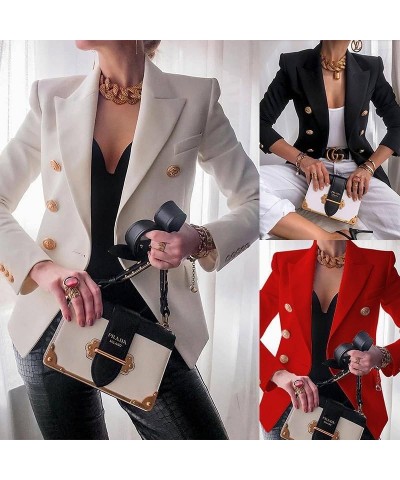 Floral Blazer Jackets for Women 2024 Women's Blazers & Suit Jackets Cropped Business Casual Interview Ladies Jackets Navy Blu...