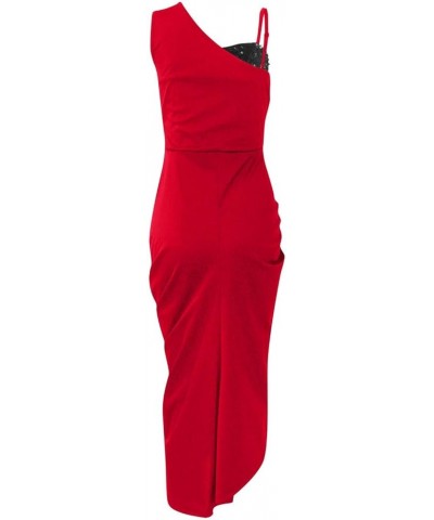 Women's New Years Eve Dress Dress Vintage 1920S Bead Fringe Sequin Lace Party Flapper Cocktail Prom Dress 8-red $24.44 Dresses