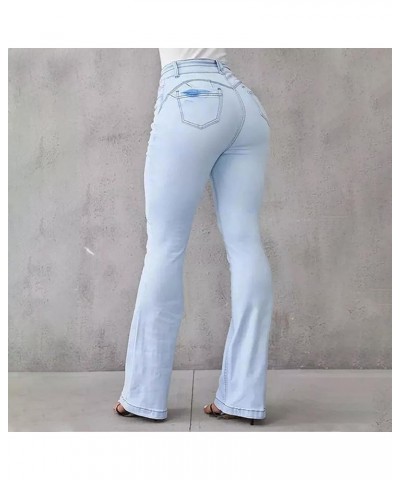 Akapi Jeans Mujer,Curvy Faja Jeans,High Rise Flare Jeans for Women,Button Fly Jeans for Women,Curvy Jeans for Women Blue $19....