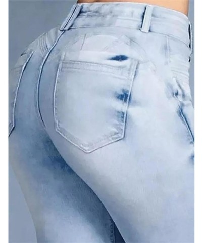 Akapi Jeans Mujer,Curvy Faja Jeans,High Rise Flare Jeans for Women,Button Fly Jeans for Women,Curvy Jeans for Women Blue $19....