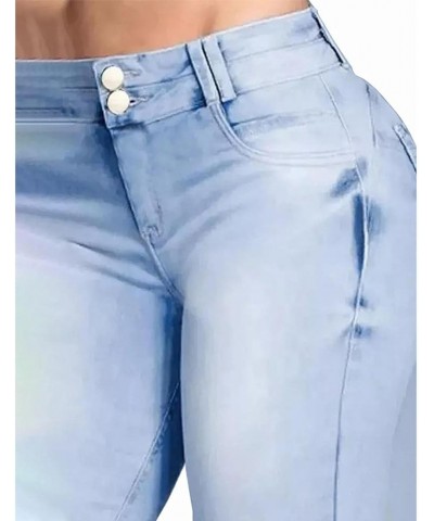 Akapi Jeans Mujer,Curvy Faja Jeans,High Rise Flare Jeans for Women,Button Fly Jeans for Women,Curvy Jeans for Women Blue $19....